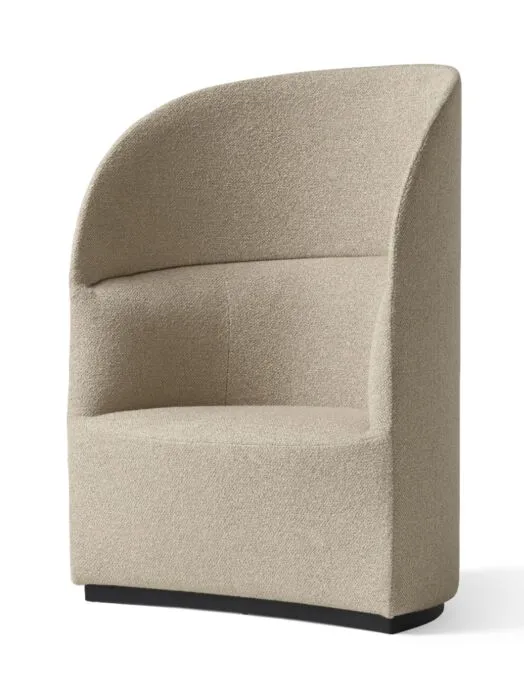 Meest Verkocht Audo Copenhagen Tearoom Lounge hoge fauteuil -Audo Copenhagen Bouclé 02