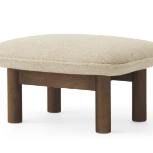 Seizoensaanbieding Audo Copenhagen Brasilia Ottoman voetenbank-Dark Stained Oak-Audo Copenhagen Bouclé 02