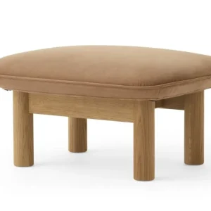 Audo Copenhagen Brasilia Ottoman voetenbank-Natural Oak-Dunes Camel 21004 Op = Op