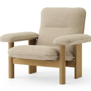 Hoge Kwaliteit Audo Copenhagen Brasilia Lounge fauteuil-Audo Copenhagen Bouclé 02-Natural Oak