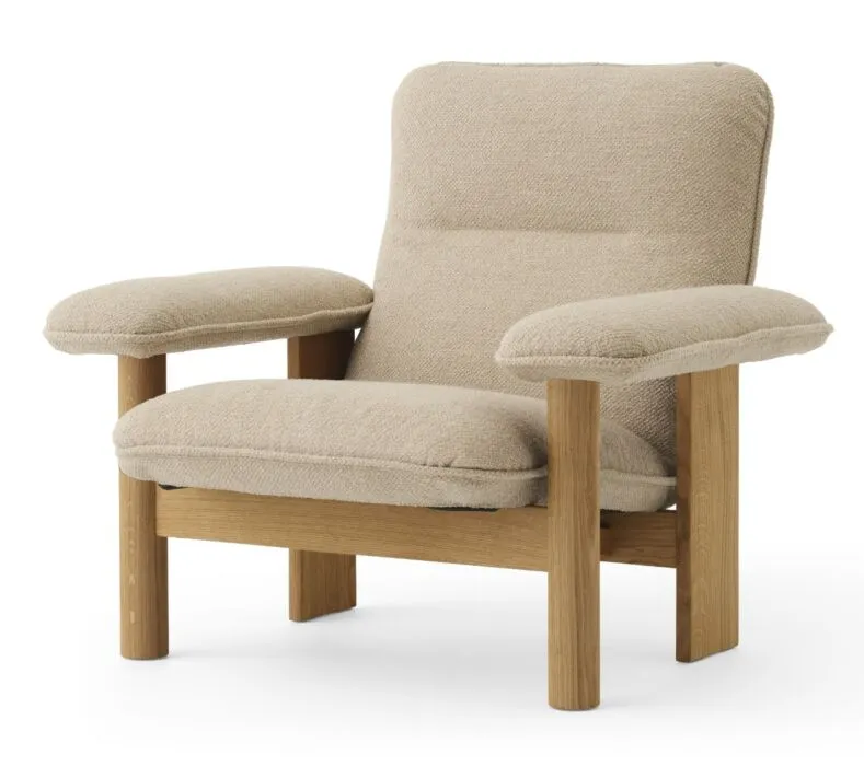 Hoge Kwaliteit Audo Copenhagen Brasilia Lounge fauteuil-Audo Copenhagen Bouclé 02-Natural Oak