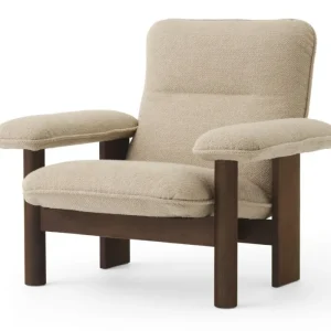 Must-Have Audo Copenhagen Brasilia Lounge fauteuil-Audo Copenhagen Bouclé 02-Dark Stained Oak