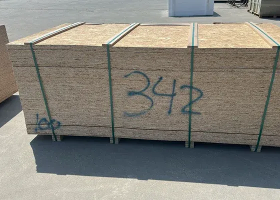 Outletpartij 342 B-keus OSB 2440x1220x9mm 100st (=297,68m²) Koopje