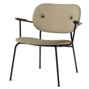 Hoge Kwaliteit Audo Copenhagen Co gestoffeerde lounge fauteuil - Dark Stained Oak-Moss 019