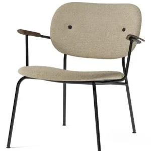 Audo Copenhagen Co gestoffeerde lounge fauteuil - Dark Stained Oak-Audo Copenhagen Bouclé 02 Meest Verkocht