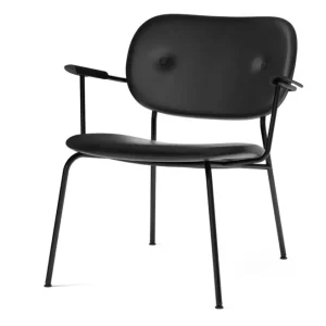 Goedkoop Audo Copenhagen Co gestoffeerde lounge fauteuil - Black Oak-Dakar 0842