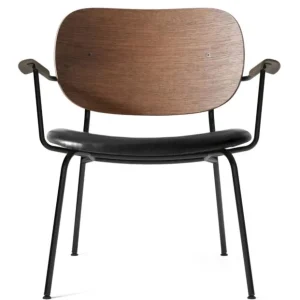 Audo Copenhagen Co lounge fauteuil - Dark Stained Oak - gestoffeerde zitting-Dakar 0842 Shop Nu