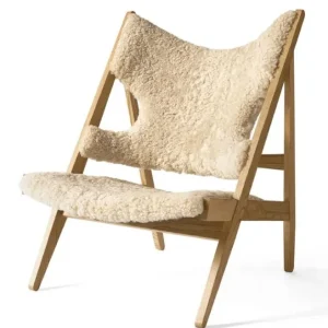 Gratis Retour Audo Copenhagen Knitting Lounge fauteuil - Natural Oak-Nature