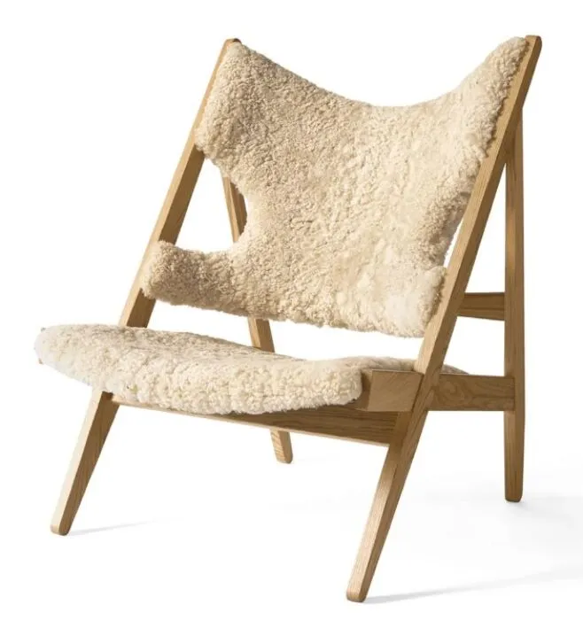 Gratis Retour Audo Copenhagen Knitting Lounge fauteuil - Natural Oak-Nature