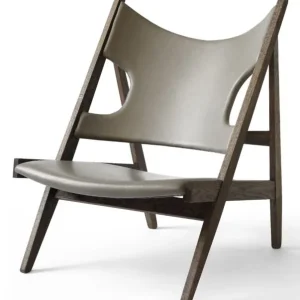 Audo Copenhagen Knitting Lounge fauteuil - Dark Stained Oak-Dakar 0311 Finale Uitverkoop