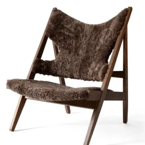 Audo Copenhagen Knitting Lounge fauteuil - Dark Stained Oak-Root Koop Online