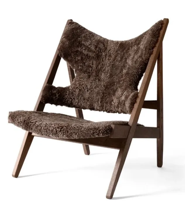 Audo Copenhagen Knitting Lounge fauteuil - Dark Stained Oak-Root Koop Online
