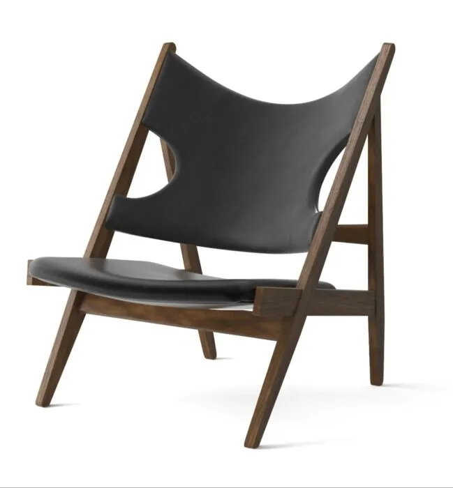 Audo Copenhagen Knitting Lounge fauteuil - Walnut-Dakar 0842 Betaalbaar