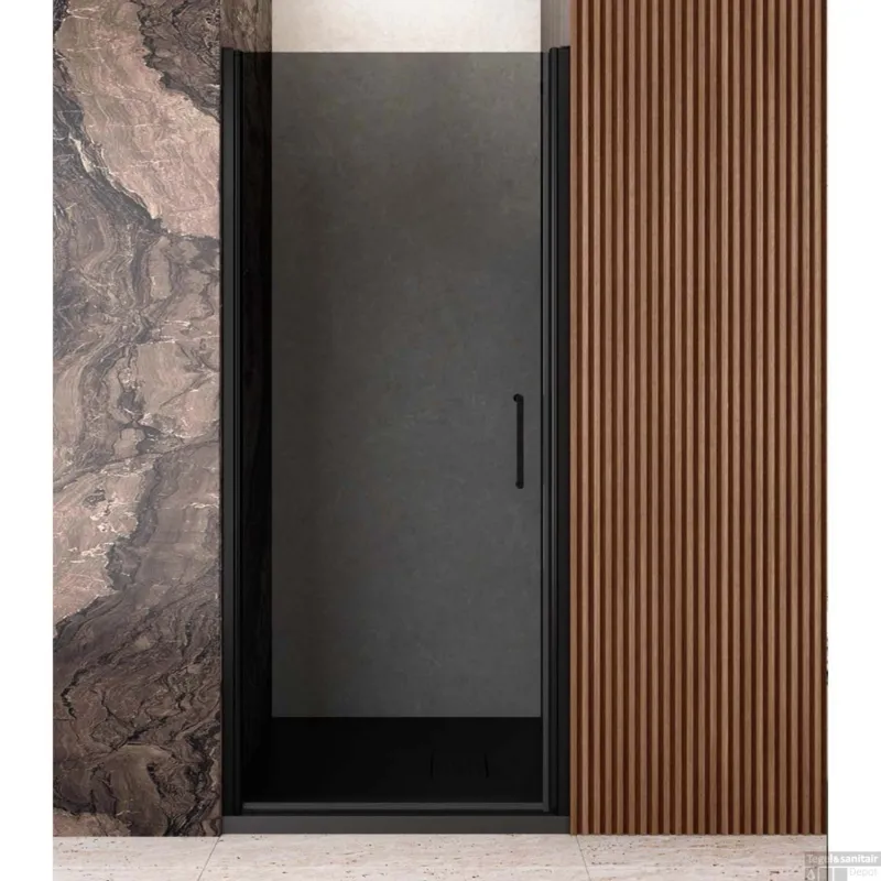 Lage Kosten Nisdeur Lacus Giglio Evo 1 Klapdeur 70x200 Cm Rookglas Zwart