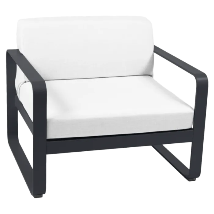 Premium Fermob Bellevie fauteuil met off-white zitkussen-Anthracite
