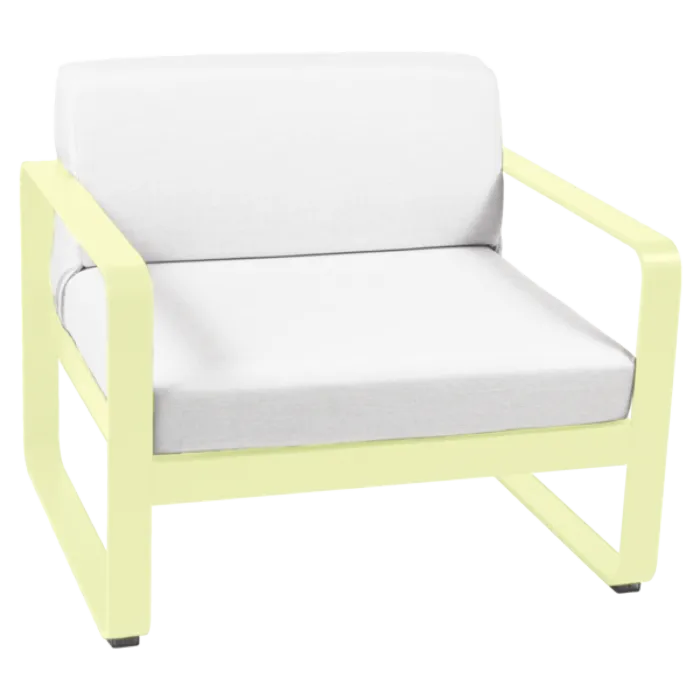 Fermob Bellevie fauteuil met off-white zitkussen-Frosted Lemon Bestseller