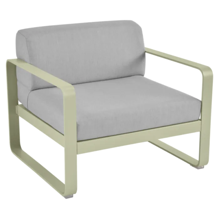 Fermob Bellevie fauteuil met flannel grey zitkussen-Willow Green Shop Nu