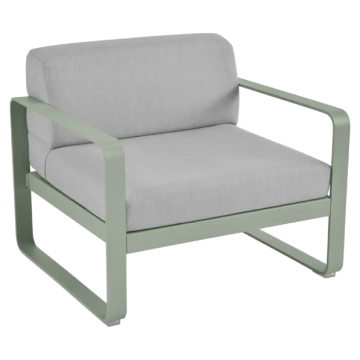 Merkproduct Fermob Bellevie fauteuil met flannel grey zitkussen-Cactus