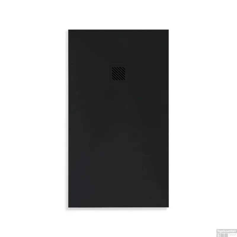 Douchebak BWS Elsa Composiet Anti-slip 160x90x3 cm Mat Zwart Betaalbaar
