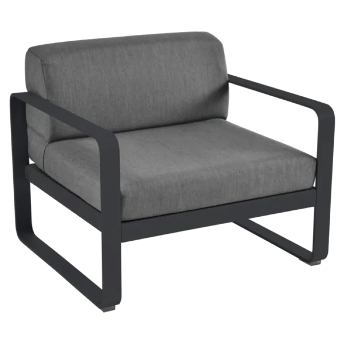 Fermob Bellevie fauteuil met graphite grey zitkussen-Anthracite Bestel Nu