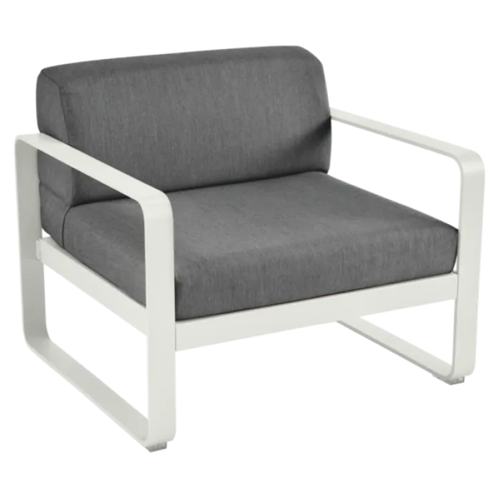 Fermob Bellevie fauteuil met graphite grey zitkussen-Clay Grey Snelle Levering