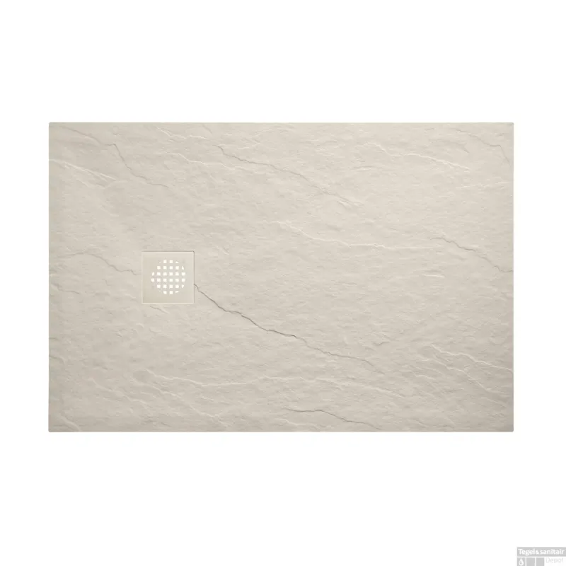 Voordeelprijs Douchebak Wiesbaden Stonea Antislip Composiet 80x140x3 cm Inkortbaar Beige