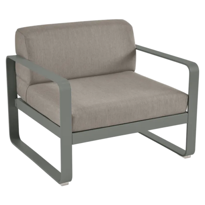 Aanbieding Fermob Bellevie fauteuil met grey taupe zitkussen-Rosemary