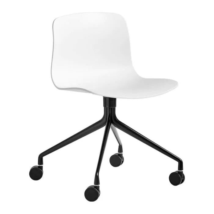 Alleen Vandaag HAY About a Chair AAC14 zwart onderstel stoel-White