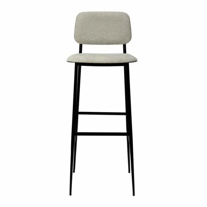 Lage Prijs Ethnicraft DC barkruk met rugleuning-Zithoogte 81 cm OUTLET