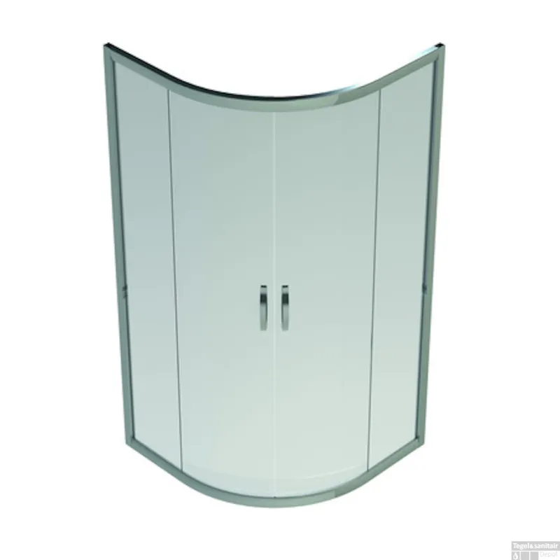 Schuifdeuren Kwartronde Hoekinstap Go By Van Marcke 90x90 6MM Glas Betrouwbaar