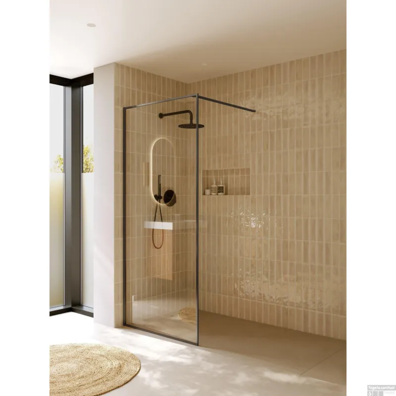 Inloopdouche Riho Define 400 Mat Gunmetal 90x200 cm Incl. Stabilisatiestang Nu Kopen