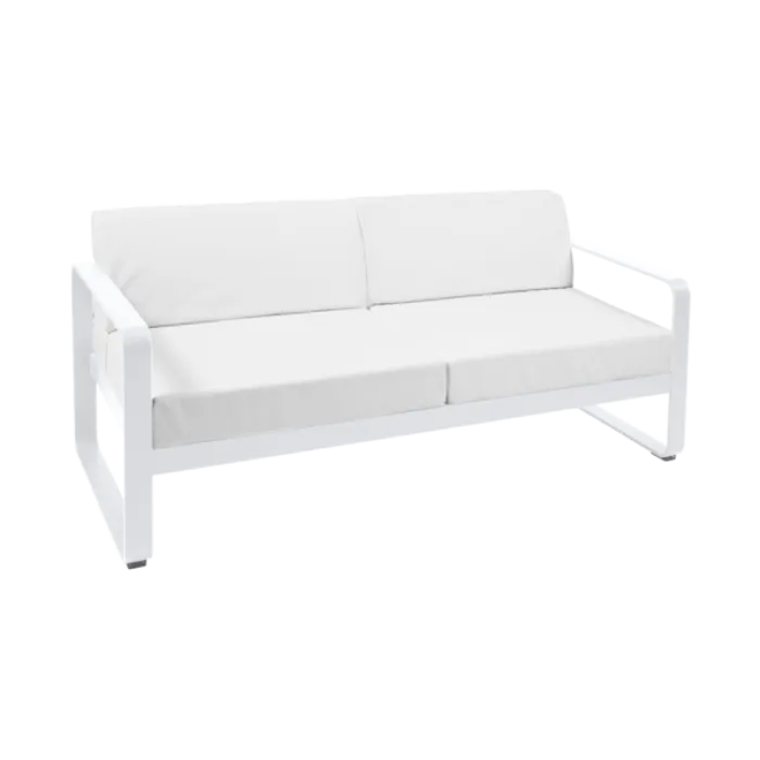 Laatste Versie Fermob Bellevie 2-zits loungebank met off-white zitkussen-Cotton white
