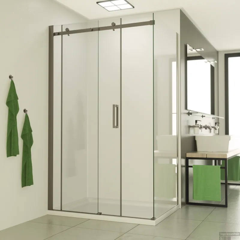 Aanbieding Douchecabine BWS Supreme 120x100 cm Nano Coating RVS Profiel