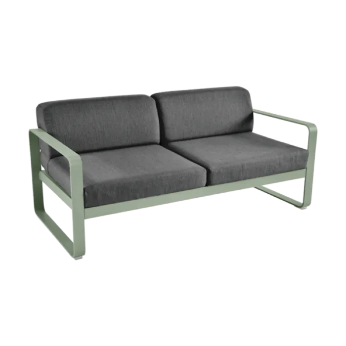 Lage Prijs Fermob Bellevie 2-zits loungebank met graphite grey zitkussen-Cactus