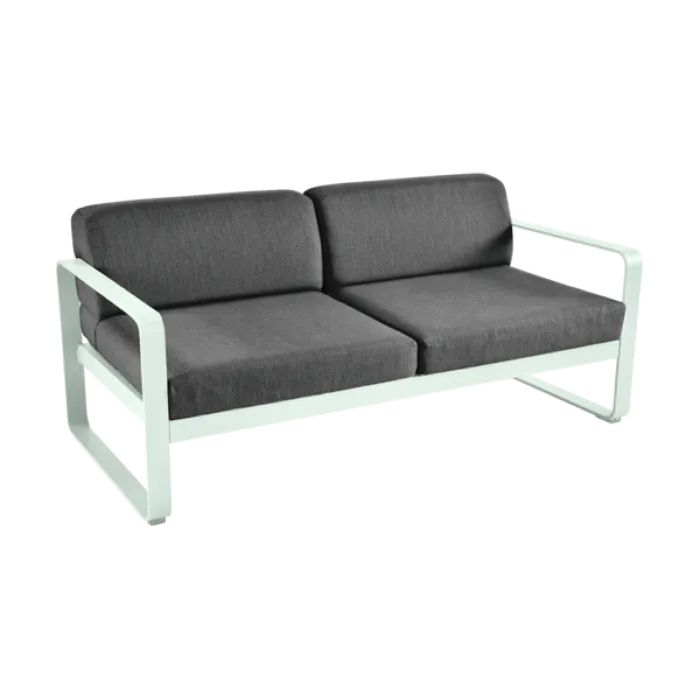 Express Levering Fermob Bellevie 2-zits loungebank met graphite grey zitkussen-Ice Mint