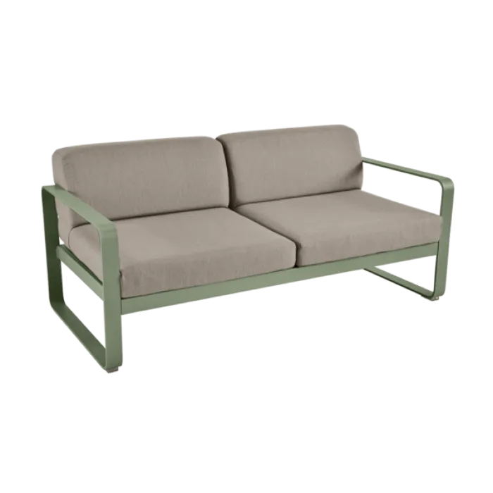Voordeelprijs Fermob Bellevie 2-zits loungebank met grey taupe zitkussen-Cactus
