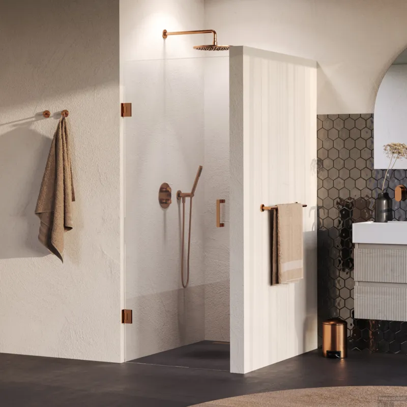Betaalbaar BRAUER Void nisdeur helder glas 80x200 omkeerbaar incl. glascoating PVD koper geborsteld