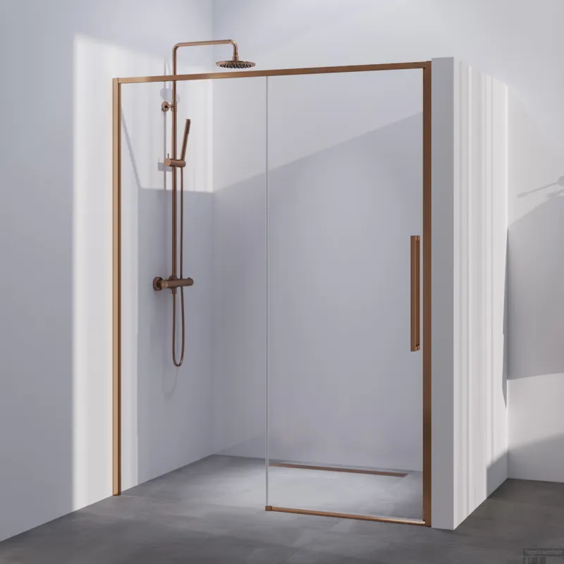BRAUER Season nisdeur model B met schuifdeur helder glas 140x200 omkeerbaar incl. glascoating Season-Koper Beperkte Voorraad