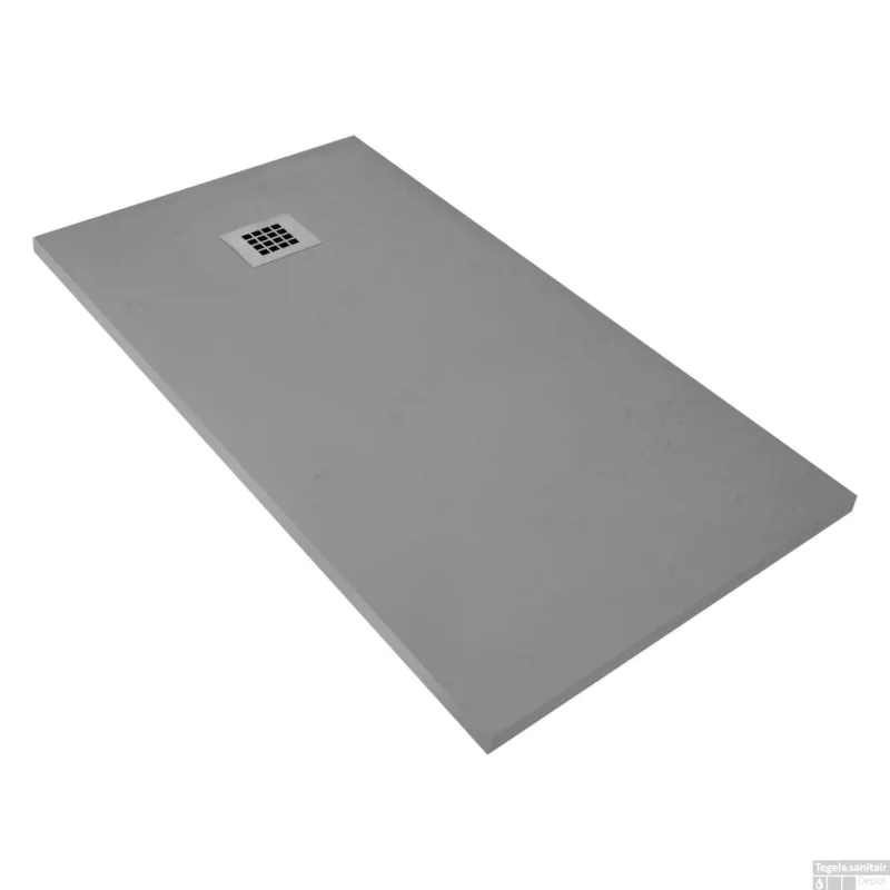 Douchebak BWS Infinity 120x90 cm Composietsteen Grijs Exclusieve Aanbieding