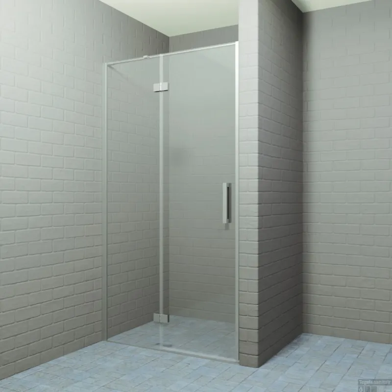 Nisdeur BWS P&L Design Klapdeur 2-delig 120x200cm 8mm NANO coating RVS Look Dagaanbieding