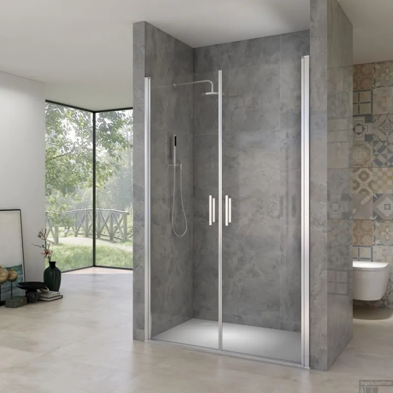 Superprijs Pendeldeuren Van Rijn ST02 Saloondeur 90x200 cm 6 mm Chroom