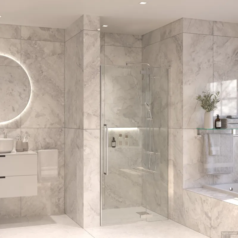 Nisdeur Set Sanivo Vigo 100x200 Chroom Laatste Kans