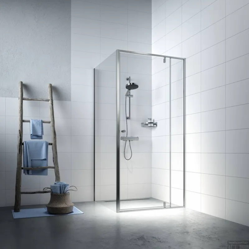 Shop Nu Sealskin Contour Douchecabine met Draaideur 100x100 cm 6mm Helderglas RVS