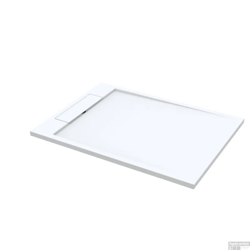 Weekendaanbieding Douchebak Best Design Decent 120x90x3.5 cm Solid Surface Mat Wit