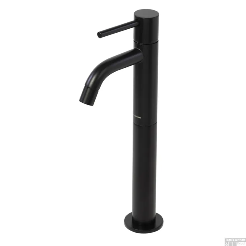 Hoge Kwaliteit Fonteinkraan Plieger Napoli Hoog 28.4cm Mat Zwart