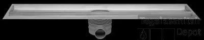 Laatste Versie Easy Drain Multi Inbouwdeel 9 X 110 Cm. Met Flens Zonder Rooster Rvs