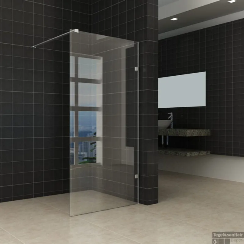 Merkproduct Profielloos inloopdouche 70x200 cm, incl. wandbeugel 100 cm