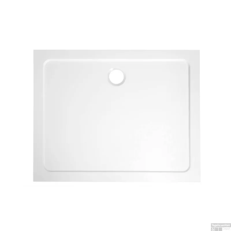 Douchebak Gegoten Marmer Sapho Aqualine 120x90x3 cm Rechthoek Wit Koop Vandaag