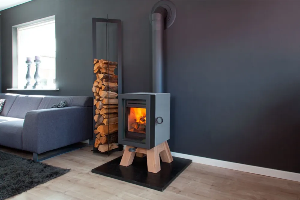 Op = Op Wanders Oak Concrete houtkachel