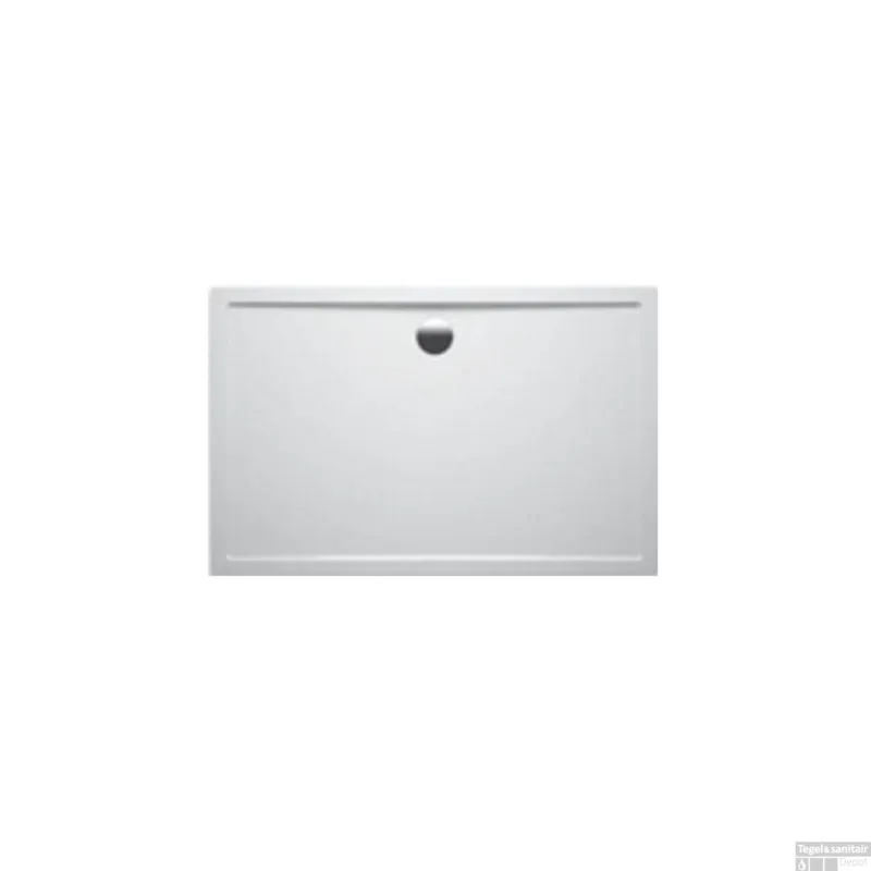 Populair Douchebak Wiesbaden Acryl 120x90x4cm Wit Rechthoek 90mm Afvoer